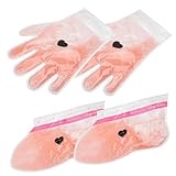 Garneck 2 Paar Paraffinwachs Hand und Fußschutz für Wachstherapie Reißfest Wiederverwendbar Einheitsgröße für Beauty und Fußpflege Zuhause und Salon