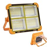 Solarlampe Arbeitsleuchte,Ständerleuchte Mit Ständer Für Boden - 2 Modi Magnetische Solarleuchte Für Camping, Garten, Angeln, Hof Und Wandern