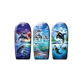 Neustanlo | Bodyboard | Motiv: Delfine | 92 cm | hochwertiges EPS | ideal als Schwimmhilfe Kickboard Surfbrett Surfboard oder Schwimmbrett