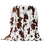 Qiebenav Flanelldecke Nickerchen Decke Weiche Haptik Flanell Flauschige Plüsch Bettdecke Haushalt Winter Bettwäsche Wetter Braun 150 x 200 cm