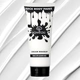 Bowitzki Face and Body Paint 2oz Cream Makeup 60ml Water Based Face Painting Special Effects For Adults Children Kids Halloween Christmas Party Stage Cosplay (Weiß)