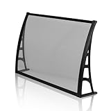 Vordach | Haustürvordach | Eingangsüberdachung 120 x 70 cm aus Polycarbonat, Stärke 4 mm, klar