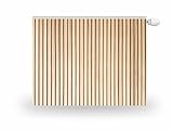 HUBDECO Magnetische Heizkörperverkleidung - 100x60 cm - Magnet Heizkörperabdeckung - Motiv Laminat-Dielen - Wasserdicht Erhöhte Abriebfestigkeit Paneel-Heizkörperabdeckung