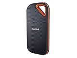 SanDisk Extreme PRO 2 TB NVMe SSD (tragbare, USB-C, bis zu 1050 MB/s Lesen und 1050 MB/s Schreiben, robust und wasserbeständig, Karabinerhaken)]
