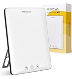 BrellaVio Tageslichtlampe PRO 12.000 Lux - Mit Tasche - UV-freie LED Tageslicht Simulation Lampe - Tageslichtleuchte für Zuhause/Büro/Schreibtisch (Schwarz)