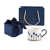 Exquisites Keramikbecher-Set mit Geschenk-Box, 450 ml, Porzellantasse, Haushalts- und Büro-Tassen für Kaffee, Milch, Cappuccino, Tee, tolles Geschenk für Geburtstag/Weihnachten/Valentinstag (Farbe: N