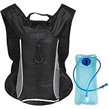 Behogan Trinkrucksack mit 2L Trinkblase, Damen Herren Laufrucksack, Leichter Wasserrucksack, Laufrucksack Wasserdicht, Ultraleicht Running Vest Trinkrucksack für Fahrradfahren,Trailrunning, Radfahren