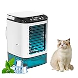 HBDSMLPL Mit Eisbox Ventilator Mit Wasserkühlung, Mobile Klimaanlage Stille Atomisierung Klimagerät Für Zuhause Klimagerät