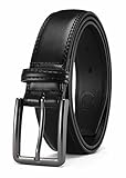 CHAOREN Ledergürtel Herren, Anzug Gürtel Herren Schwarz Braun 35mm, Perfektes für Arbeit Business und Jeans