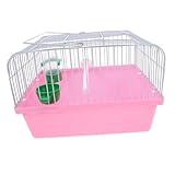 JOINPAYA Tragbarer Vogelkäfig mit Wasser und Futterbox Geräumiger Käfig für Komfortable Reisen für Papageien und Kleine mit Sitzstange und Bunten Erhältlich