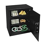 Feuerfester Tresor 15″ Stahl Digital Safe, Tresore für Zuhause mit Alarm 3-Fach Sicherheit Groß, Geldkassette für Schmuck Bargeld Medikamente Dokumente