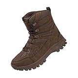 Generisch Wanderstiefel Herren Gefüttert, Schneestiefel Herren Hoch, Winterstiefel Wasserdicht Trekkingstiefel Verschleißfest Outdoorstiefel Kurzschaft Thermostiefel Flach rutschfest Outdoor Stiefel