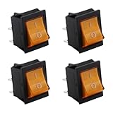 YUPEIUKLI 4er-Pack Wippschalter mit LED-Anzeigen, Lichtzubehör für einfache Bedienung in verschiedenen Stromkreisen