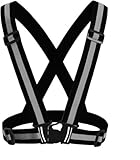 New Age Devi - Reflexion Sicherheitsweste - Harnas Weste - Runloopvest - Cross Beat - Schwarz