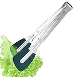 Silikonkochzange, Küchenzange mit Silikonspitzen - Edelstahl -Servierzangen | Hitzebeständige Servierutensilien, Nicht-Schlupf-Küchenwerkzeuge für Grill, BBQ-Salat