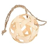 GALPADA Futterball aus Naturholz für Kaninchen und Kleintiere Hängender Grasball als Futterspender für Käfig Wiederverwendbar Fördert Bewegung und Zahnpflege Geeignet für Hasen und