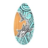 perfk ​Skimboard aus Holz –Flachwasser-Surfbrett für Strand & Flachwasser – Rutschfestes Design für Kinder & Erwachsene für Anfänger & Fortgeschrittene für Sand, Wasser & Gras​
