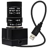 ELP 1080P USB Kamera 5-50mm 10-Fach optisches manuelles Zoomobjektiv, 2 MP USB-Kamera mit CMOS OV2710-Sensor, Streaming mit hoher Bildrate, Lehren, USB-Webcam für OpenCV Window/Linux/Raspberry Pi