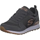 Skechers Damen Retros-og 85-goldn Gurl Sneaker, Grau Charcoal Suede Nylon Mesh Rose Gold Trim Ccl, 41 EU