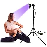 Bräunungslicht Solarium Portable Tanning Lamp für Home Gesichtsbräunung Tageslicht für Gesicht und Körper für zu Hause with Adjustable Stand and Hanging Hooks (F)
