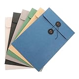 NAMOARLY 6 Stück Schnur Portfolio-umschlag Ordner, Trennwände Inhaber Dokumentenmappen Dateiorganisator Handhaben Organizer Für Hängemappen Bindemittel Bürozubehör Papier