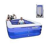 Aufblasbarer Pool, übergroß, volle Größe, Pool, Garten, Garten, Party, Wasserparty, Wasserparty, B: 305 x 183 x 66 cm