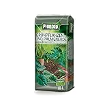 Plantop Grünpflanzenerde und Palmenerde vorgedüngt torfreduziert für alle Zimmerpflanzen, Balkonpflanzen Palmen und Farne Kultursubstrat (18 Liter)