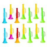 VICASKY 20st Kleiner Lautsprecher Hornspielzeug Für Partygeschenke Für Trompeteninstrument Blasrohr Blashornkinder Schiebepfeife Hörrohr Mini-Horn Plastik