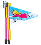 Cycley Fahrradwimpel Prinzessin - faltbar 4-teilig - Höhe 160 cm