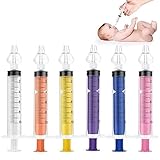 Vicloon Baby Nasendusche,6PCS Nasenspüler für Babys,10ml Wiederverwendbare Nasenreiniger,Tragbares Säuglings-Nasenreinigungsspülgerät, Bunt Nasenspüler…