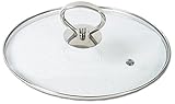 Glasdeckel mit Edelstahlgriff 14,16,18,20,22,24,26,28cm