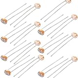 30 Stück 5 mm Ohm Fotowiderstand LDR-Widerstand 5528 GL5528 Lichtabhängiger Fotoleiter 30 Stück Fotolichtempfindlich