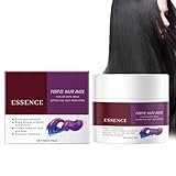 Lila Haarmaske, Purple Hair Mask, 2025 Deep Repair Kollagen Haarmaske für Trockenes, Kollagen Haarkur, Nähren und Erhellen Das Haar, Keratin Glättung für Tiefe Reparatur (1 Stück, 50g)