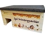 Nagerstore Igelhaus Igelhütte XXL mit Labyrintheingang Winterquartier Katzensicher Winterfest, Fichte