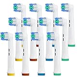 ARTCESAR Aufsteckbürsten für Oral B, 12 Stück Precision Zahnbürstenaufsatz Kompatibel mit Oral B Braun Zahnbürsten Elektrische Aufsätze