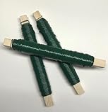 KEILEOHO 12 Stück Blumendraht Grün 0,7 mm x 35 m, Grüner Bindedraht Wickeldraht Basteldraht Zum Basteln für Garten, Floristik, DIY Handwerk