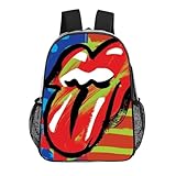 ILWVWVHK The Rolling Stones Rucksack, gemütlich, PVC, transparent, wasserdicht, Schultasche