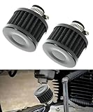 Flaconi Luftfilter Motorrad,Luftfilter Roller,Motorrad-Hochdurchsatz-Luftfilter,Luftfilter Auto,0.47' Mini Auto Lufteinlassfilter,Sportluftfilter Auto,Geeignet für Autos, Motorräder (Schwarz)