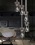 Kristall-Licht, moderne LED-Kronleuchter, moderne Kristall-Pendelleuchten, Kristall-Pendelleuchte mit luxuriöser Aufhängung, Esszimmer, Küche, Heimdekoration