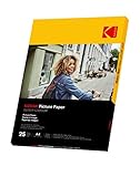 KODAK Picture Paper - Glänzendes Fotopapier, Pack mit 25 Blättern, Format A4 (21x29,7 cm), 230 g/m², Ideal für Tintenstrahldruck, Leuchtende Farben und Hoher Kontrast, Hochwertige Oberfläche