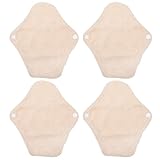 Yardwe 4 Stück Pack Waschbare Wiederverwendbare Stilleinlagen aus Hautfreundlicher Baumwolle 180mm Atmungsaktiv und Komfortabel für Menstruation und Alltag