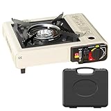 kinrguiyuez Campingkocher Tragbar - Grill & Kochplatte | Kompakter Windgeschützter Kocher für Camping, Angeln, Backpacking, Reisen & Outdoor-Aktivitäten