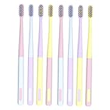 FOYTOKI 8 Stück Flexible Zahnbürste für Erwachsene Teiliges mit Kleinen Borsten für Sanfte Zahnreinigung für Unterwegs Empfindliches Zahnfleisch für Reisen