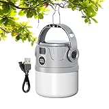 Camping Licht - LED USB Wiederaufladbare Solarlaterne | Wasserdicht Faltbar Zeltlicht | Hohe Helligkeit Camping Laterne für Wandern, Camping, Outdoor-Abenteuer und Angeln
