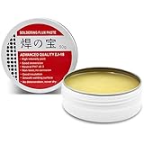 DAZISEN 50g Lötpaste - Lötflussmittel-Zinnpaste, Lötdocht, Flussmittel Lötpaste Keine Saubere Formulierung, Lötflusspaste für Mechaniker, Metall, Zinn, PC-Karten, Bauelemente(Nettogewicht 50g)