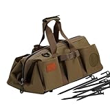 Zeltheringstasche – 43 x 22 x 20 cm Zelthering-Aufbewahrung, robuster Behälter, Outdoor-Heringshalter, wasserabweisender Ausrüstungs-Organizer | Trennplatte Peg Organizer für Canopy Camping Wandern Ya