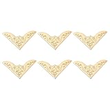 CLISPEED 20 Stück Metall Eckenschützer für Fotoalben und Bücher Vintage Buchecken aus Eisen Goldfarbene Schutzecken für Alben und Notizbücher