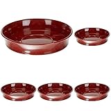 Kimmel Blumentopfuntersetzer Pflanztopfuntersetzer Ø 10 cm, Braun, Klein (Packung mit 5)
