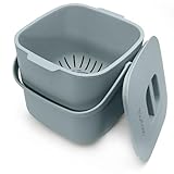 YourCasa Biomülleimer Küche 4L Komposteimer für alltäglichen Biomüll Behälter - Spülmaschinenfest - Geruchsdicht - Sieb - Bio Mülleimer klein mit Deckel Eimer Bioabfallbehälter Biotonne (4L Mint)