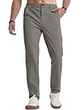 Elegancity Herren Chinohose Dunkelgrau Stretch Freizeithose Regular Fit Stoffhose Anzughose Einfarbig 60% Baumwolle Passform Mit Bundgummi XL